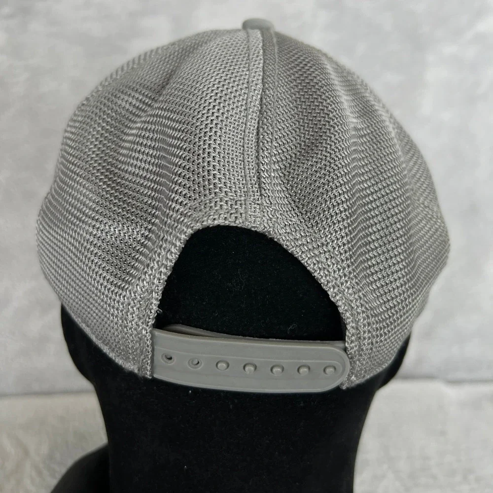 Under Armour American Flag Trucker Hat Gray Patriotic USA Mesh Snapback Cap